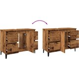 Ormarić za umivaonik boja drva 80x33x60 cm konstruirano drvo | shoptok.hr