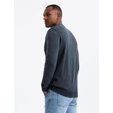 Ombre Washed men's sweater with v-neck - navy blue | shoptok.hr