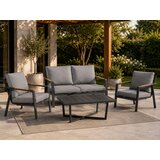 Aluminijska vrtna garnitura - sofa + 2 fotelje + stol | Shoptok.si