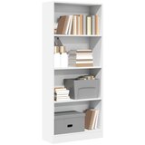  Regal za knjige bijeli 60x24x143 cm konstruirano drvo Cijene