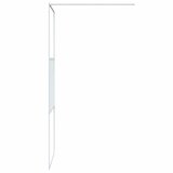 Pregrada za tuš bijela 80 x 195 cm s prozirnim staklom ESG | shoptok.hr