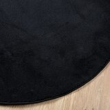  Tepih OVIEDO kratkih vlakana crni Ø 120 cm | shoptok.hr