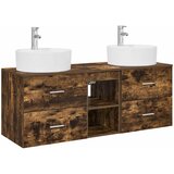  Set ormarića za kupaonicu 3 kom. Dimljeni hrast | shoptok.hr