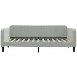  Dnevni krevet svjetlosivi 100 x 200 cm baršunasti | shoptok.hr
