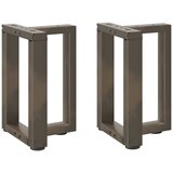  Noge za klub stolić T-oblika 2 kom Crne 28x25x(42-43) cm Čelik | shoptok.hr