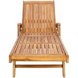  Ležaljka 1-osoba Smeđa Čvrsto teak drvo | shoptok.hr