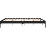  Okvir kreveta crni 140 x 200 cm od konstruiranog drva i metala | shoptok.hr