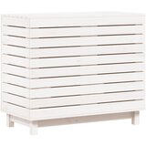 vidaXL Košara za perilo bela 88,5x44x76 cm trdna borovina, (20951347) | Shoptok.si