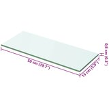  Ploča za Police Staklena Prozirna 50x15 cm | shoptok.hr