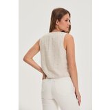 Marisse Beige Vest | Shoptok.si