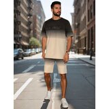 DStreet Komplet męski ombré khaki Cene