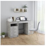  Pisalna miza betonsko siva 140x50x76 cm iverna plošča | Shoptok.si