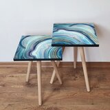 Hanah home 2Shp89 - navy blue navy bluebluegold nesting table (2 pieces) | ePonuda.com