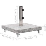  Stalak za suncobran od granita 30 kg četvrtasti sivi | shoptok.hr
