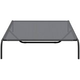 Povišeni krevet za pse sivi 150x90x20 cm tekstil i čelik | shoptok.hr