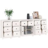  Komoda bijela 230 x 35 x 80 cm od masivne borovine | shoptok.hr