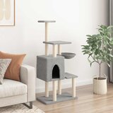  Penjalica za mačke sa stupovima za grebanje svjetlosiva 131 cm | shoptok.hr