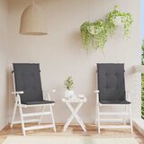  Vrtni jastuci za stolice 2 kom antracit 120x50x2 cm od tkanine | shoptok.hr