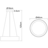 Globo VISEČA LED-SVETILKA KEMP 2700/4000/6000 K 230 V | Shoptok.si