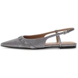 Guess Odprte balerinke 'DORLEE3' srebrno-siva | Shoptok.si