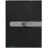 Mapa A4 s gumicom, PP, hrbat 40 mm, Easy orga to go, crna