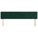  Uzglavlja tamnozelena 200x7x78/88 cm baršunasta | shoptok.hr