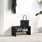  Stalak za cipele koji se može složiti crni hrast 60x30x30,5 cm | shoptok.hr