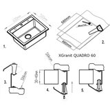 Metalac granitna sudopera xQuadro 60 bež 600x500/195 | ePonuda.com