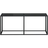 vidaXL Konzolni stol crni 180 x 35 x 75,5 cm od kaljenog stakla | shoptok.hr