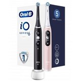 Oral-b električna zobna ščetka B iO6 DUO črna in roza | Shoptok.si