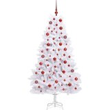  Umjetno božićno drvce s nogom Bijelo 180 cm PVC i čelik | shoptok.hr