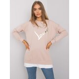 RUE PARIS Tunic-RV-TU-7258.40P-Beige | Shoptok.si