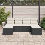  Set sofe 6 kom. Crna poliratan 233 x 117 x 85 cm | Shoptok.si