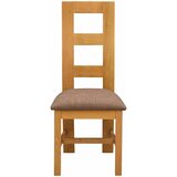  Stolac za blagovanje 2 pcs Čvrsto Hrastovo Drvo Siva | Shoptok.si