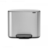 Brabantia Koš za smeti Bo Pedal Bin, 3x 11 L, srebrn | Shoptok.si