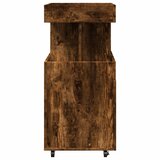Barska kolica boja hrasta 50 x 41 x 89 cm konstruirano drvo | shoptok.hr