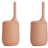 Liewood set 2 silikonskih stekleničk s slamico ellis tuscany rose/pale tuscany mix | Shoptok.si