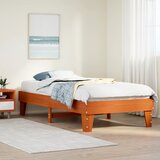 Maison Chic Posteljni okvir - Enojna postelja - Postelja za odrasle brez vzmetnice voščeno rjav 90x190 cm borovina-J8133, (21767636) | Shoptok.si