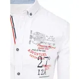 DStreet DX2259 men's white shirt
