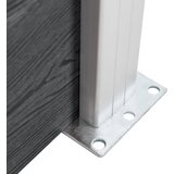  Stupovi za ogradu 2 kom aluminijski 185 cm | Eponuda.com