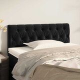  Uzglavlje crno 100x7x78/88 cm baršunasto | Eponuda.com