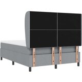 Posteljina Postelja s pomičnim dnom in vzmetnico Svetlo siva 140x190 cm Tkanina, (22052466) | Shoptok.si