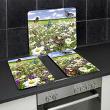 Maximex Stenske zaščitne plošče za štedilnik v kompletu iz kaljenega stekla 2 ks 50x56 cm – | Shoptok.si