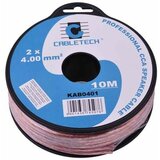 Cabletech kabel za avtozvočnike 10m 2x4.0mm SW-2X4.0 TR/10 transparent | Shoptok.si