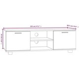 TV omarica rjavi hrast 120x40,5x35 cm inženirski les | Shoptok.si