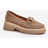 Zazoo 3429 Suede Women's Moccasins With Decoration Beige | shoptok.hr