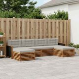  Setovi sofa s jastukom 6 pcs Čvrsto drvo akacije | shoptok.hr