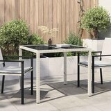  Stol za vrt Bijelo 90 x 90 x 75 cm poliratan | Eponuda.com