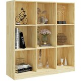 vidaXL knjižna omara za razdelitev prostora 104x33,5x110 cm borovina | Shoptok.si