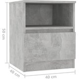  Noćni ormarići 2 kom boja betona 40x40x50 cm konstruirano drvo | shoptok.hr